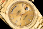 Rolex - DayDate 228238 40mm Flt/Pres YG/YG Gold/Dia GDF MY8215