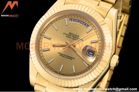 Rolex - DayDate 228238 40mm Flt/Pres YG/YG Gold/Stk GDF MY8215