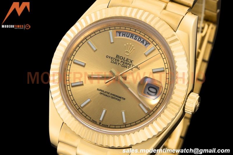 Rolex - DayDate 228238 40mm Flt/Pres YG/YG Gold/Stk GDF MY8215