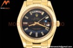 Rolex - DayDate 228238 40mm Flt/Pres YG/YG All Black/Dia GDF MY8215