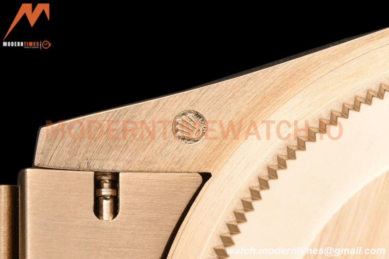 Rolex - DayDate 36mm 128235 Flt Pres RG/RG Silv/Dia V5 QF VR3255