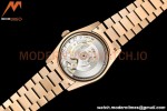 Rolex - DayDate 36mm 128235 Flt Pres RG/RG Silv/Dia V5 QF VR3255