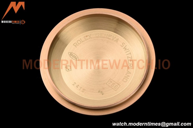 Rolex - DayDate 36mm 128235 Flt Pres RG/RG Silv/Dia V5 QF VR3255