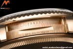 Rolex - DayDate 36mm 128235 Flt Pres RG/RG Silv/Dia V5 QF VR3255