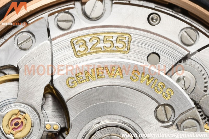 Rolex - DayDate 36mm 128235 Flt Pres RG/RG B-Grn/Dia V5 QF VR3255