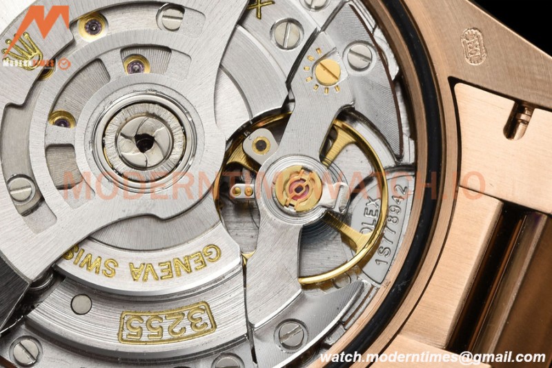 Rolex - DayDate 36mm 128235 Flt Pres RG/RG Brn/Rmn V5 QF VR3255