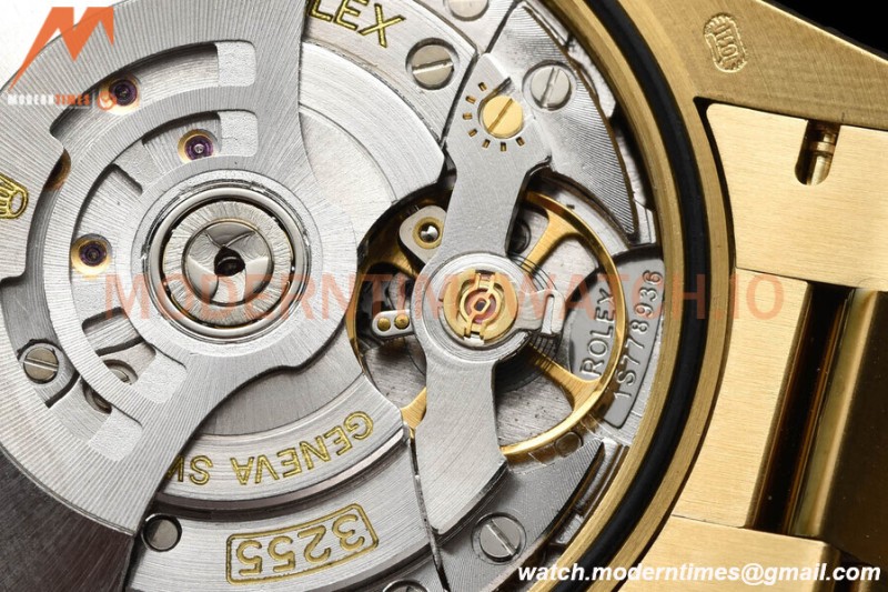 Rolex - DayDate 36mm 128238 Flt Pres YG/YG Grn/Dia V5 QF VR3255
