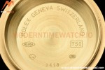 Rolex - DayDate 36mm 128238 Flt Pres YG/YG Grn/Dia V5 QF VR3255