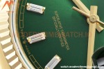 Rolex - DayDate 36mm 128238 Flt Pres YG/YG Grn/Dia V5 QF VR3255