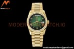 Rolex - DayDate 36mm 128238 Flt Pres YG/YG Grn/Rmn V5 QF VR3255