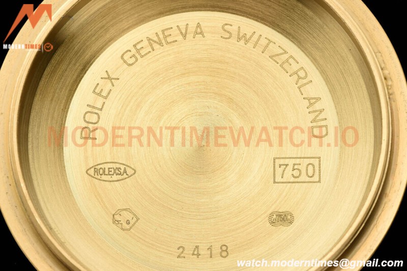 Rolex - DayDate 36mm 128238 Flt Pres YG/YG Grn/Rmn V5 QF VR3255