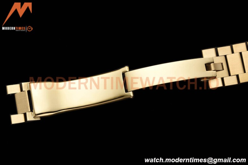 Rolex - DayDate 36mm 128238 Flt Pres YG/YG Green/Dia V5 QF VR3255