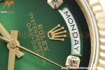 Rolex - DayDate 36mm 128238 Flt Pres YG/YG Green/Dia V5 QF VR3255