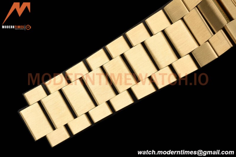 Rolex - DayDate 36mm 128238 Flt Pres YG/YG Green/Dia V5 QF VR3255