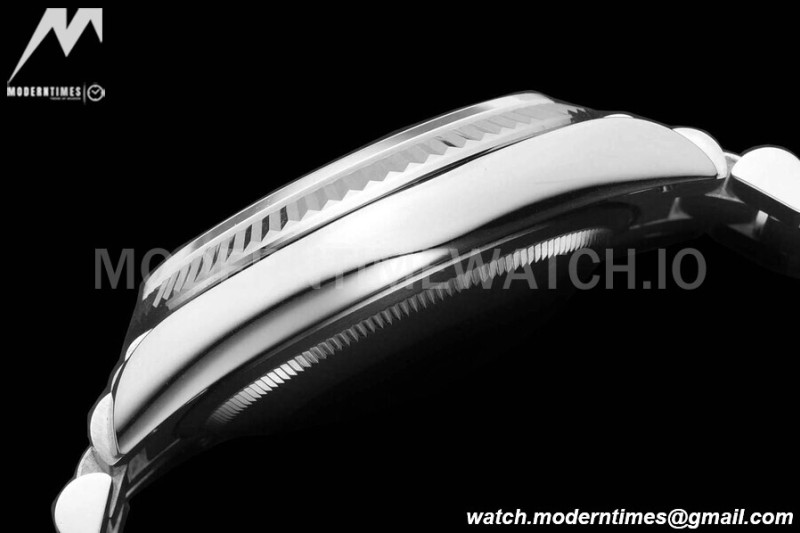 Rolex - DayDate 36mm 128236 Flt Pres SS/SS I-Blue/Dia V5 QF VR3255