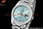 Rolex - DayDate 36mm 128236 Flt Pres SS/SS I-Blue/Dia V5 QF VR3255