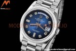 Rolex - DayDate 36mm 128239 Flt Pres SS/SS G-Blue/Dia V5 QF VR3255