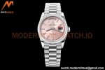 Rolex - DayDate 36mm 128239 Flt Pres SS/SS Pink/Dia V5 QF VR3255