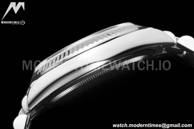 Rolex - DayDate 36mm 128239 Flt Pres SS/SS Pink/Dia V5 QF VR3255