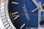 Rolex - DayDate 36mm 128236 Flt Pres SS/SS I-Blue/Dia V5 QF VR3255