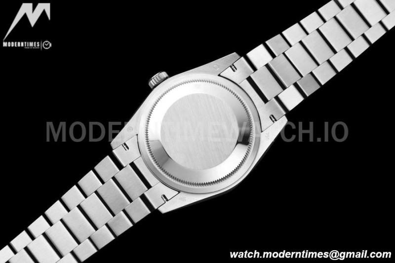 Rolex - DayDate 36mm 128236 Flt Pres SS/SS I-Blue/Dia V5 QF VR3255