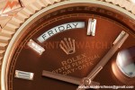 Rolex - DayDate 228235 Gain Weight 40mm Flt Pres RG/RG Brown/Dia KF VR3255