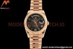 Rolex - DayDate 228235 Gain Weight 40mm Flt Pres RG/RG Black/Rmn KF VR3255