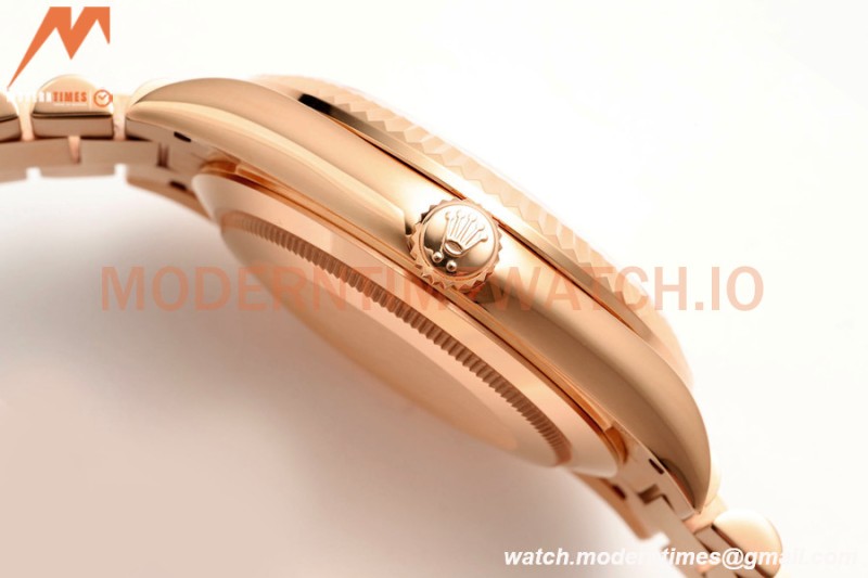 Rolex - DayDate 228235 Gain Weight 40mm Flt Pres RG/RG Black/Rmn KF VR3255