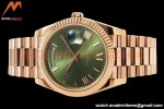 Rolex - DayDate 228235 Gain Weight 40mm Flt Pres RG/RG Green/Rmn KF VR3255
