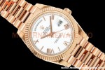 Rolex - DayDate 228235 Gain Weight 40mm Flt Pres RG/RG Wht/Rmn KF VR3255