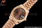 Rolex - DayDate 228235 Gain Weight 40mm Flt Pres RG/RG Brn/Rmn KF VR3255
