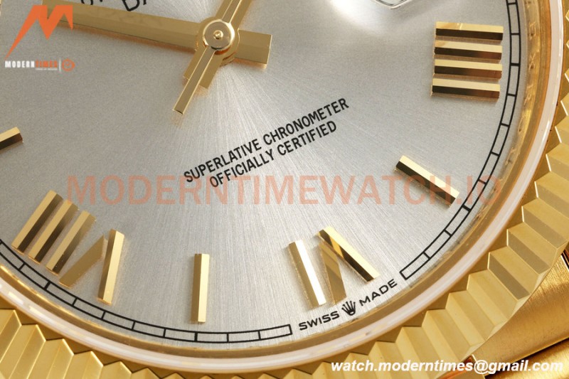 Rolex - DayDate 228238 Gain Weight 40mm Flt Pres YG/YG Silv/Rmn KF VR3255