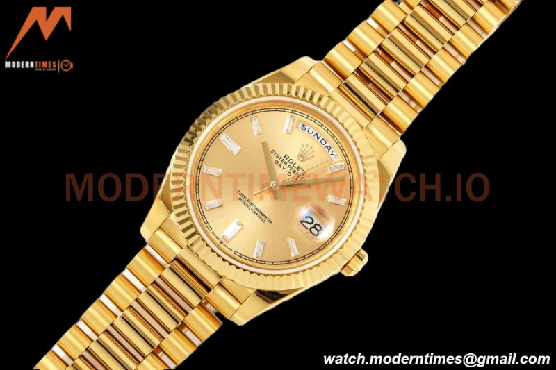 Rolex - DayDate 228238 Gain Weight 40mm Flt Pres YG/YG Gold/Dia KF VR3255