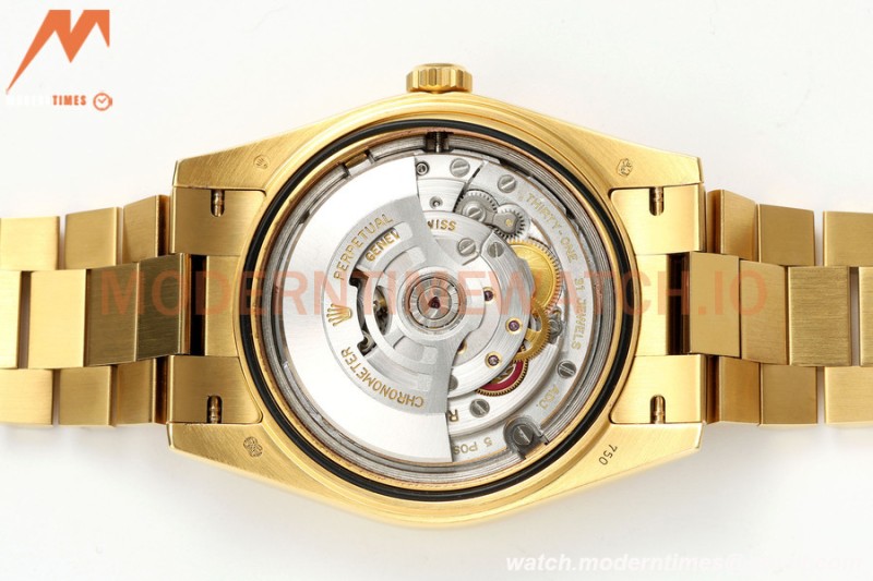 Rolex - DayDate 228238 Gain Weight 40mm Flt Pres YG/YG Green/Rmn KF VR3255