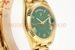 Rolex - DayDate 228238 Gain Weight 40mm Flt Pres YG/YG Green/Rmn KF VR3255