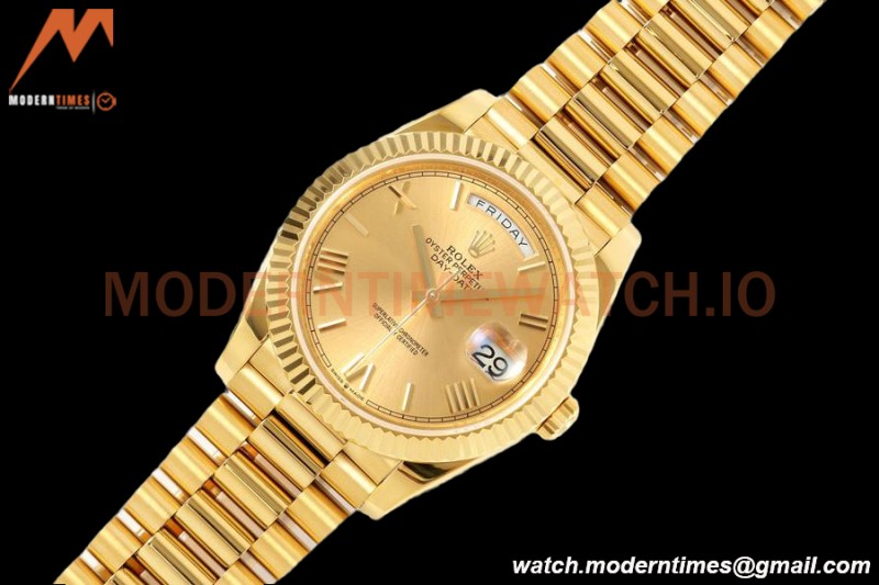 Rolex - DayDate 228238 Gain Weight 40mm Flt Pres YG/YG Gold/Rmn KF VR3255
