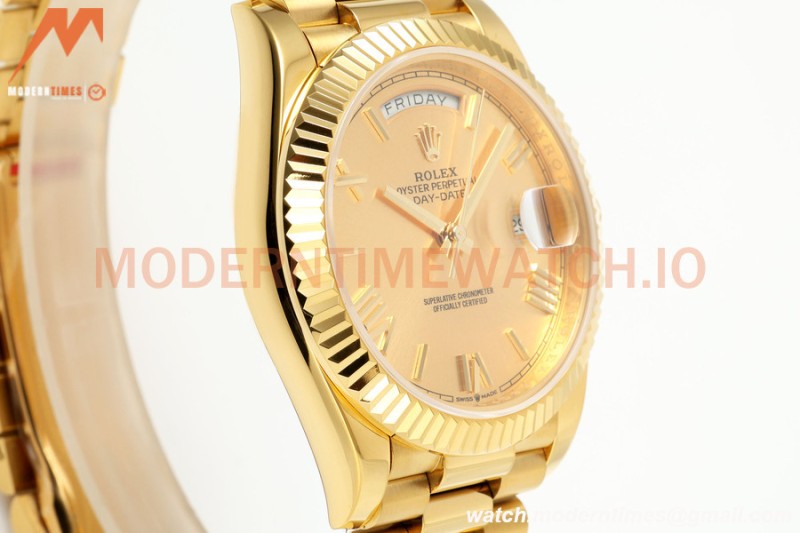 Rolex - DayDate 228238 Gain Weight 40mm Flt Pres YG/YG Gold/Rmn KF VR3255