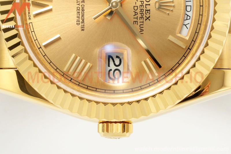 Rolex - DayDate 228238 Gain Weight 40mm Flt Pres YG/YG Gold/Rmn KF VR3255