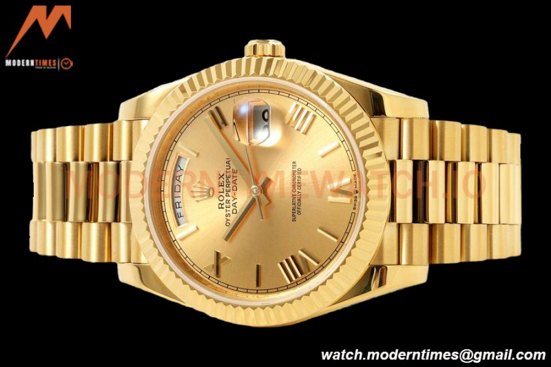 Rolex - DayDate 228238 Gain Weight 40mm Flt Pres YG/YG Gold/Rmn KF VR3255