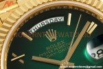 Rolex - DayDate 228238 Gain Weight 40mm Flt Pres YG/YG Grn Ombre/Rmn KF VR3255