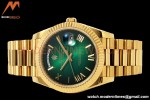 Rolex - DayDate 228238 Gain Weight 40mm Flt Pres YG/YG Grn Ombre/Rmn KF VR3255