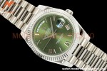 Rolex - DayDate 228239 Gain Weight 40mm Flt Pres SS/SS Grn/Rmn KF VR3255