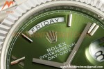 Rolex - DayDate 228239 Gain Weight 40mm Flt Pres SS/SS Grn/Rmn KF VR3255