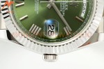 Rolex - DayDate 228239 Gain Weight 40mm Flt Pres SS/SS Grn/Rmn KF VR3255