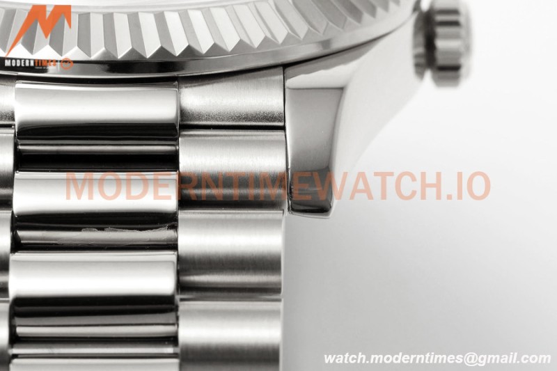 Rolex - DayDate 228239 Gain Weight 40mm Flt Pres SS/SS Blk/Stk KF VR3255