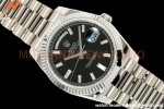 Rolex - DayDate 228239 Gain Weight 40mm Flt Pres SS/SS Blk/Stk KF VR3255