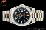Rolex - DayDate 228239 Gain Weight 40mm Flt Pres SS/SS Blk/Stk KF VR3255
