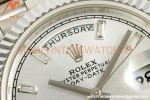 Rolex - DayDate 228239 Gain Weight 40mm Flt Pres SS/SS Silv/Dia KF VR3255