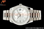 Rolex - DayDate 228239 Gain Weight 40mm Flt Pres SS/SS Silv/Dia KF VR3255