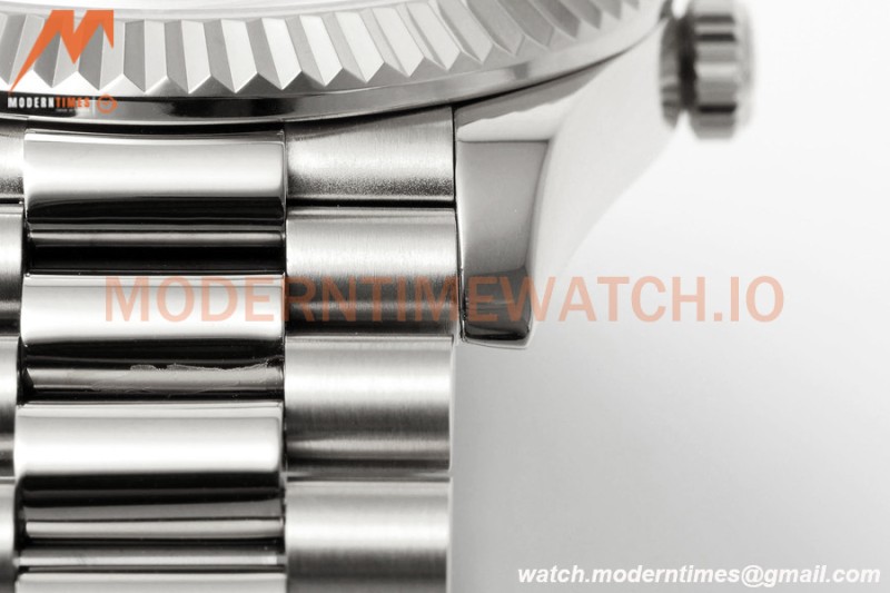 Rolex - DayDate 228236 Gain Weight 40mm Flt Pres SS/SS I-Blu/Rmn KF VR3255